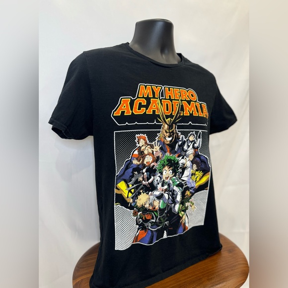 My Hero Academia Black Character Tee - Orange Logo - Picture 4 of 6